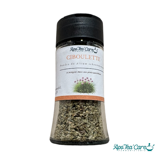 Saupoudreur Ciboulette Déshydratée 15g - Bocal Verre Hermétique