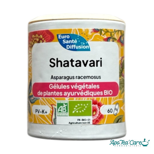 Shatavari bio gélules PhytoFrance – libido ménopause équilibre féminin | L'ApoTea'Care Herboristerie Perpignan