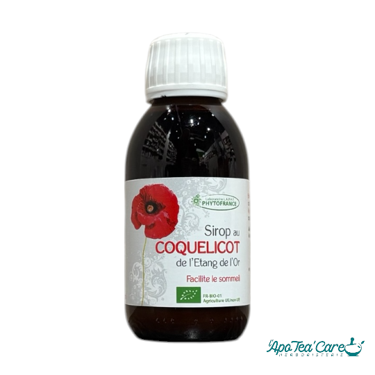 Sirop Coquelicot de l'Etang d'Or BIO 125ml Sommeil Naturel et Relaxation