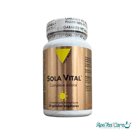 Sola Vital - Laboratoire Vitall+ - préparation au soleil - L'ApoTea'Care herboristerie 