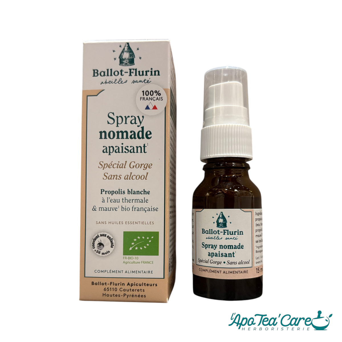 Spray nomade Apaisant 15ml Ballot Flurin