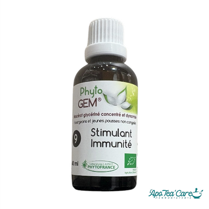 Complexe Phyto'gem N°9 Stimulant Immunité 40ml – Macérat de Bourgeons Bio Cassis, Noyer & Églantier
