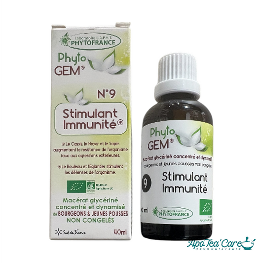 Complexe Phyto'gem N°9 Stimulant Immunité 40ml – Macérat de Bourgeons Bio Cassis, Noyer & Églantier