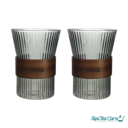 Lot de 2 Tasses Karl 250ml en Verre Borosilicate Graphite