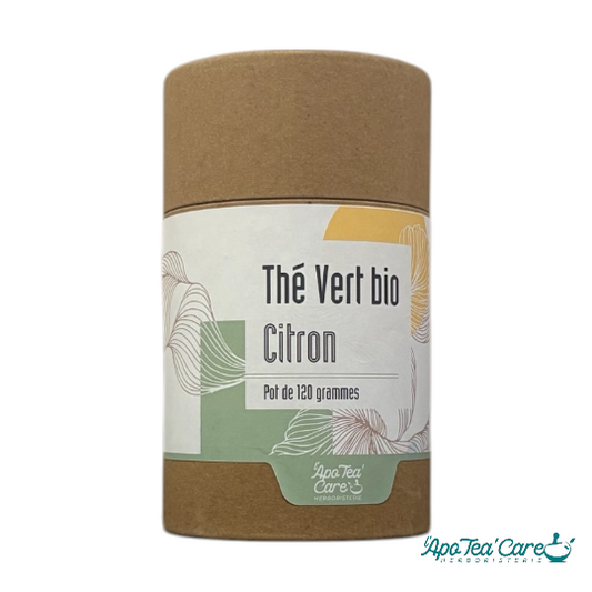 Thé Vert Citron Bio en tube 120g