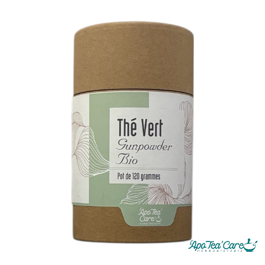 Thé Vert Bio GunPowder en tube 120g