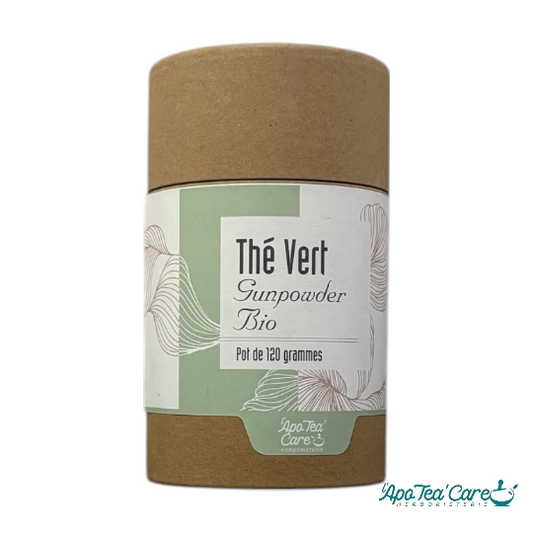 Thé Vert Bio GunPowder en tube 120g