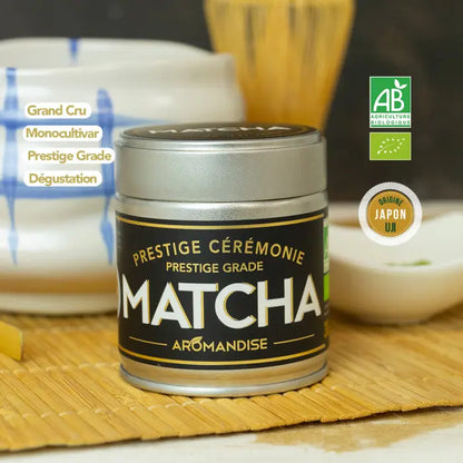 Matcha Bio Cérémonie Prestige Uji Japon - Thé Vert Poudre 30g