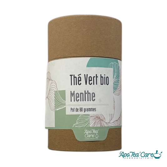 Thé Vert à la Menthe Bio en tube 80g