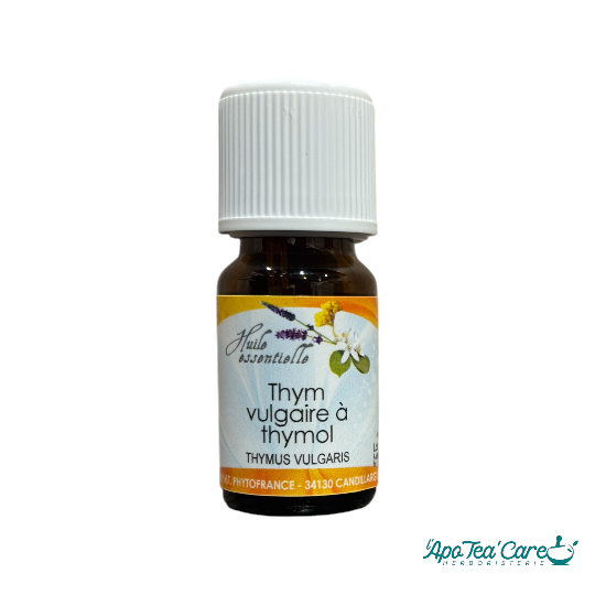 Huile Essentielle Thym à Thymol - purifiante et stimulante - L'ApoTea'Care Herboristerie
