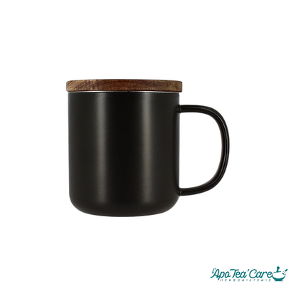 Tisanière Juliet en Grès avec Couvercle en Bois d'Acacia (475 ml ou 300 ml)