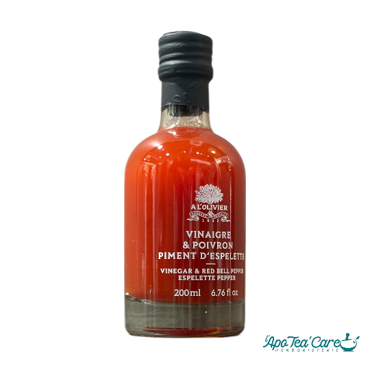 Vinaigre Poivron & Piment d’Espelette -douceur et épices pour sublimer vos plats - L'ApoTea'Care