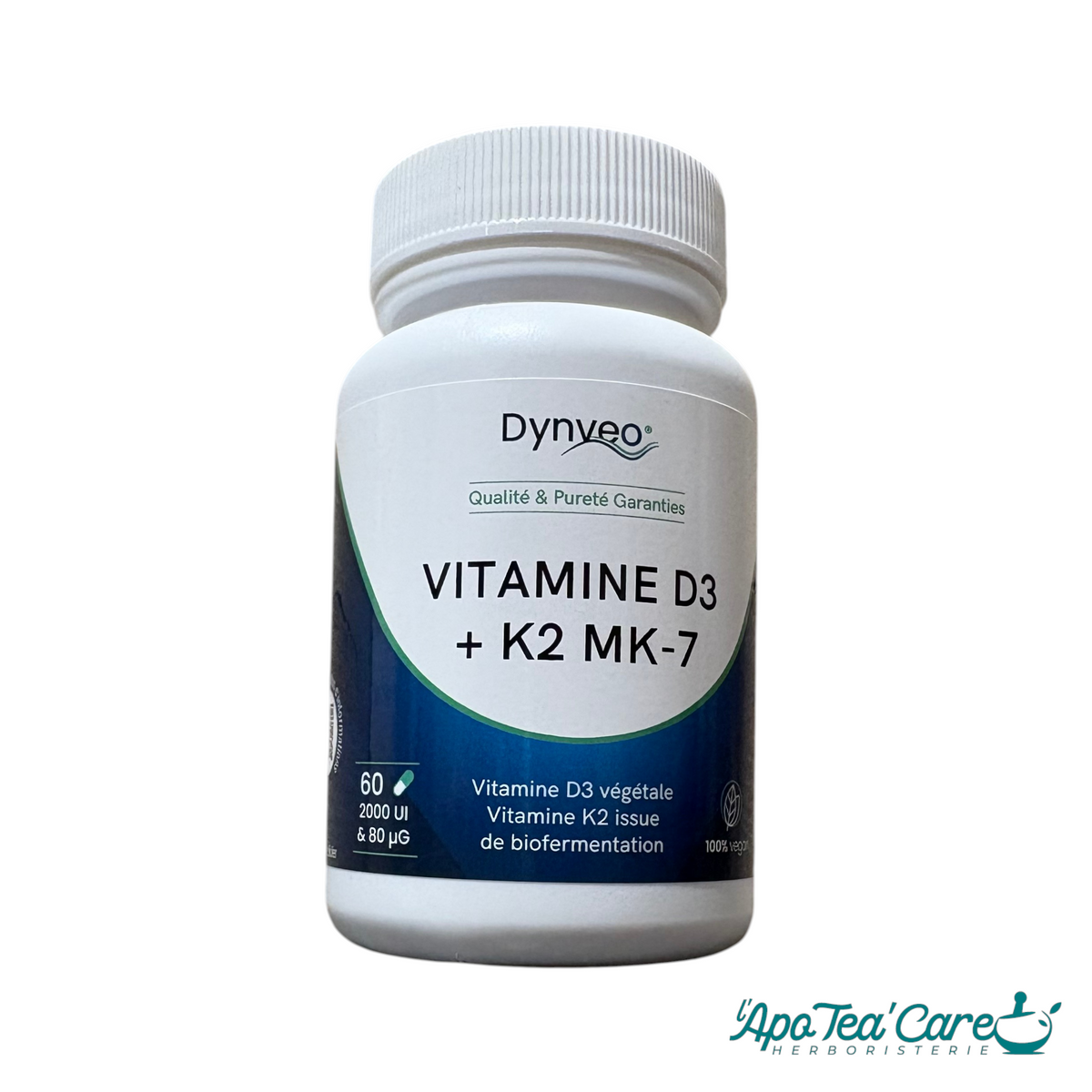 Vitamine D3 K2 | 60  gelules Laboratoires Dynveo