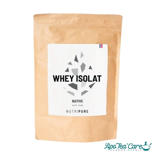 Whey Isolat Native de Nutripure chez L'ApoTea'Care Herboristerie - protéine pour les sportifs en quête de performance